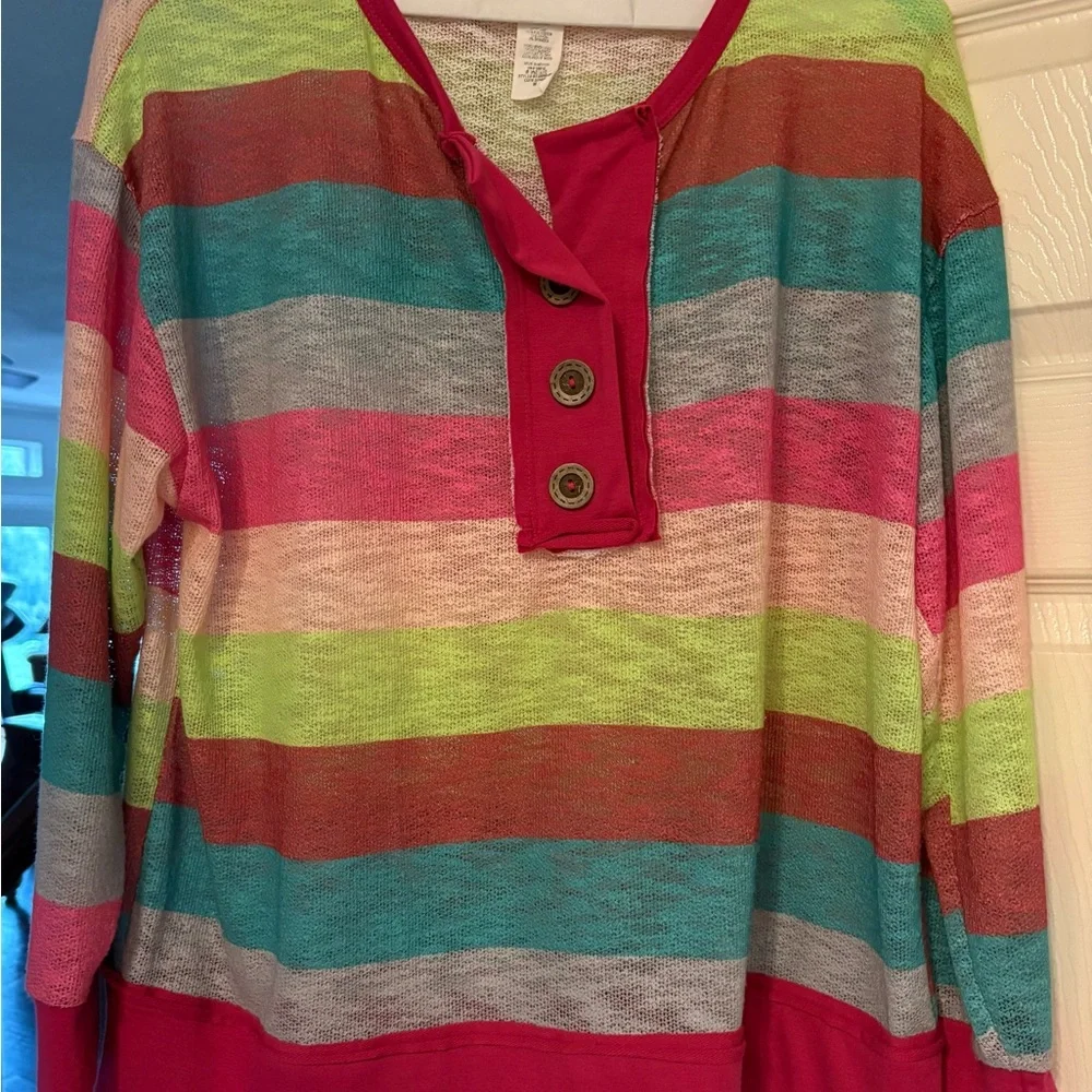 BiBi Multicolor Knit Top - Picture 1 of 2